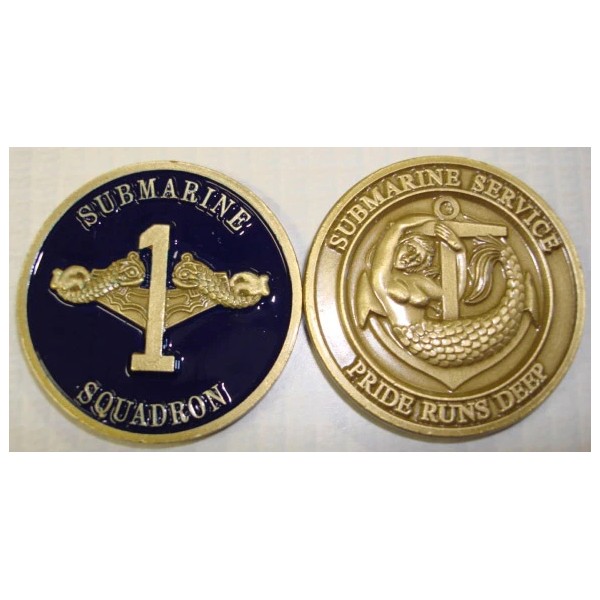 NAVY SUBMARINE SERVICE SQUADRON 1 GOLD DOLPHINS PRIDE RUNS DEEP