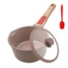 AIKENBBKK 1.5 Quarts Ceramic Nonstick Saucepan with Lid, Small Sauce