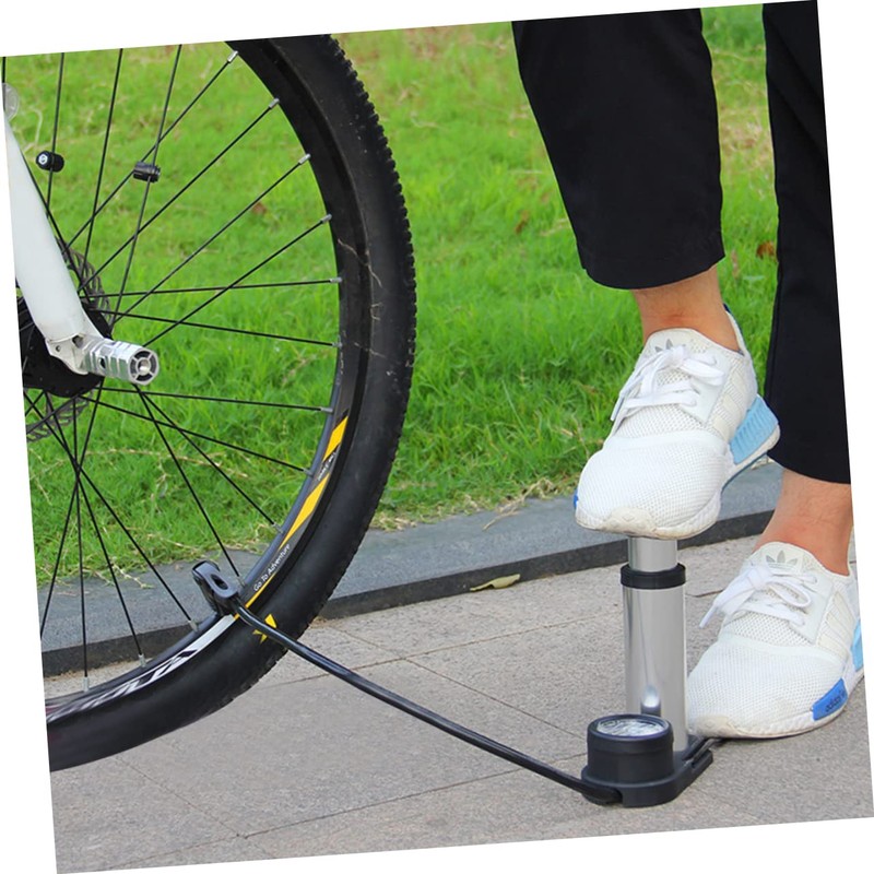 Outanaya Mini Bike Tire Pump Portable Floor Pump High-Pressure Universal