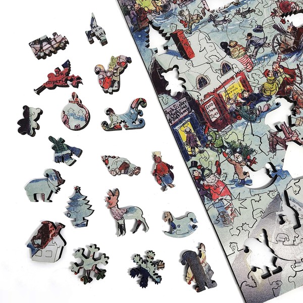 Wooden Jigsаw Puzzle for Adults - Uniquely Shaped Pieces -