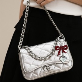 Bag Charms Purse Charms for Handbags Cute Heart Bow Keychain Car Keys Accessories Birthday Christmas Gifts for Women