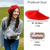 EHDWXVZM 1 Red Beret Hat 2 Clips Women Beret Hat