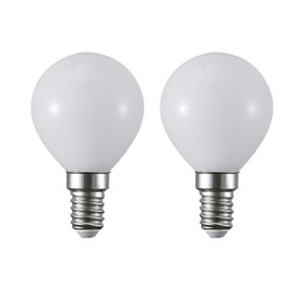 G14 LED Light Bulb,2.5W (25W Equivalent) E14 Base 120V Non dimmable Vanity Light Bulbs Small Globe Night Light Bulbs for Ceiling Fan Table Lamp Bedside lamp Chandelier Appliances, 2-Pack (6000K)