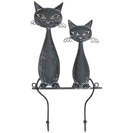 Murataya Sangyo 6485 Black Cat Double Hook 7.5 x 2.0 x 13.8 inches (19 x 5 x 35 cm)
