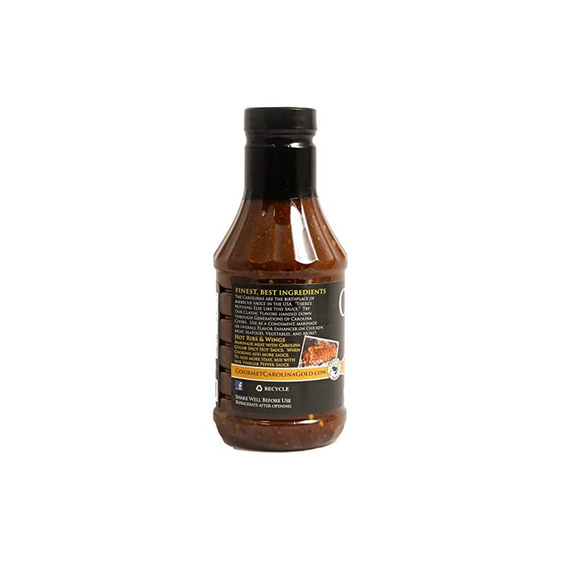 Gourmet Carolina Gold Vinegar Pepper Sauce, 18 oz