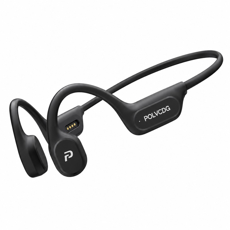 32GB Bone Conduction Headphones – IPX8 Waterproof Open-Ear Wireless Earphones