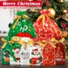 34Pcs Christmas Gift Bags Assorted Sizes, Christmas Drawstring Gift Bags