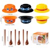 Straw Hat Ramen Bowl (Ceramic Bowl + Wooden Spoon +