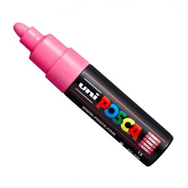 Uni POSCA PC-7M Paint Marker Art Pens - Large Bullet Nib 4.5-5.5mm - 15 Colours - New for 2017 - Pink