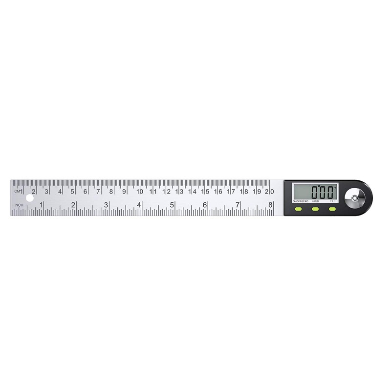 Neoteck Digital Angle Finder Ruler 8 inch/200mm Stainless Steel Digital