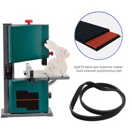 4PJ 610 Drive Belt 7233190017 Black Rubber Synchronous Belt Compatible with Metabo/Electra Beckum BAS 315 316 BAS 317 Bandsaw