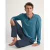 CALIDA Relax Choice Men's 100% Supima Cotton Long Pyjamas with