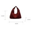 Obosoyo Slouchy Tote Bag 2025 Nylon Solid Color Pleated Handbag