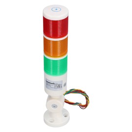 BERM Signal Tower Always Bright 3 Colour LED Light Foldable Warning Device with Buzzer AC220V