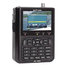 POFET Satellite Meter Sat Finder, Satellite Finder Signal Meter with 3.5 Inch LCD Display Data Digital Satellite Signal Finder Meter