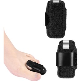 Toe Splints for Straightening Toes Straightener Adjustable Toe Corrector Brace for Men Women Toe Injuries Fractures Sprains 2Pcs