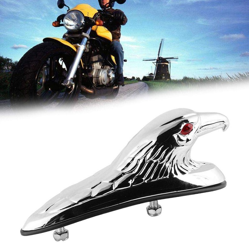 Aramox Ornament, Universal Motorcycle Front Mudguard Decoration Eagle Head Statue
