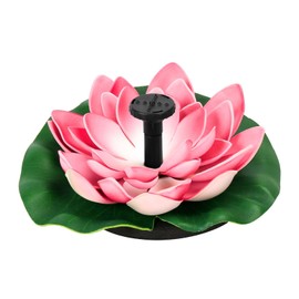 Solar Water Fountain, Water Lily Solar Fountain for Bird Bath, Garden Decor Solar Fountain, Fountain Pump for Bird Bath Outside Pond and Backyard, 6 Nozzles