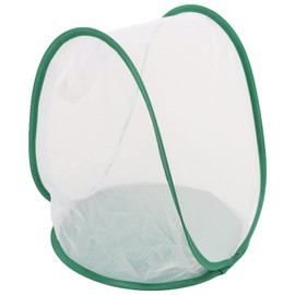 CHICIRIS Butterfly Habitat, Pop Up Monarch Butterfly Enclosure Clear Cage Terrarium with Handle, 13.2 x 13 x 14.4in