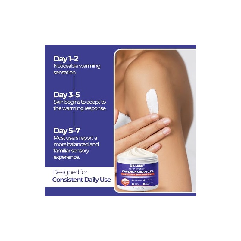 Dr. Luke Capsaicin Cream Extra Strength: Warming Cream with 0.1%