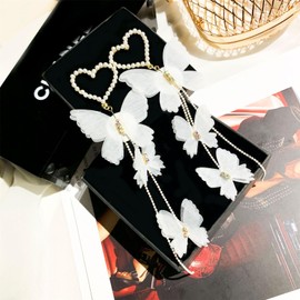 Stocking Stuffers Holiday Outfits for Women 2024 Butterfly Earrings for Women Gold Butterfly Earrings Long Tassel Earrings Rhinestone Dangle Earrings Butterfly Hoop Earrings Jewelry Gifts