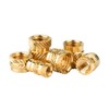 M5*5 * 7(100pcs) Embedment Nut Thread Brass Knurled Nuts, Threaded