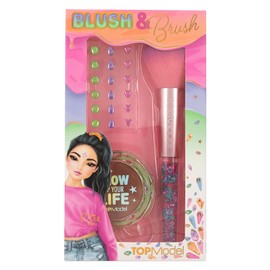 Depesche TOPModel Beauty and Me 12750 Blush and Brush Cosmetic Set with Blush and Brush