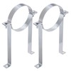 PATIKIL 6 Inch B Vent Wall Strap, 2 Pack Galvanized