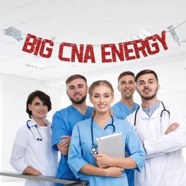 Big CNA Energy Banner, Congrats CNA/Nurse, CNA Grad Sign, Nursing School Graduation Party Decorations Supplies