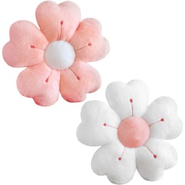 MUNSKT Flower Pillow 2Pcs Cute Pillows 35cm Flower Cushion Floor Pillow Preppy Pillows Daisy Cushion Daisy Pillow,Floor Cushions Aesthetic Pillows Cute Cushions Home Bedroom Decor