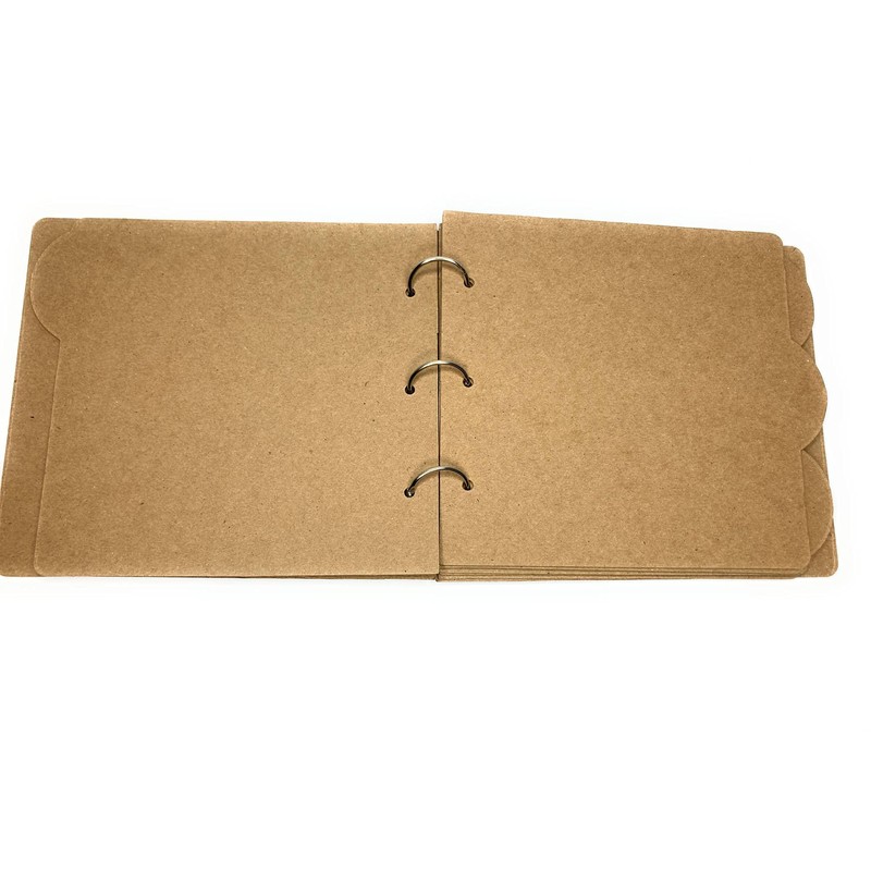 Chipboard Album With Round Tabs, 8 Page Bare Scrapbook, 7