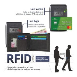 Monedero Para Hombre Cartera Caballero Cartera De Hombre Azul Xiuhte