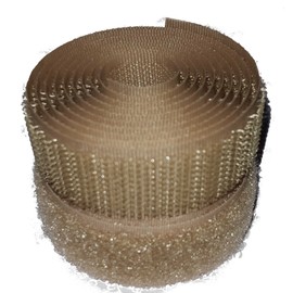 Beige 20mm Sew-on Hook & Loop Tape Alfatex® Brand supplied by the Velcro Companies - Various Lengths (Length 1m)