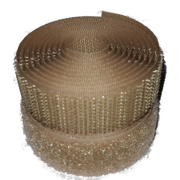 Beige 20mm Sew-on Hook & Loop Tape Alfatex® Brand supplied