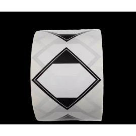 Big Doings LLC Black and White D.O.T. Glossy Labels - 2 1/4" by 2 1/4" - 500 ct