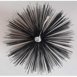 Stove pipe brush, wire brush, chimney brush, chimney brush, chimney brush, chimney brush, round made of sturdy steel wire, chimney brush.