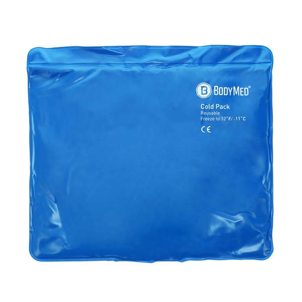 BodyMed Blue Vinyl Cold Packs – Reusable Flexible Ice Pack for Injuries – Cold Packs for Back Pain – Oversize, 21 in. x 13 in.