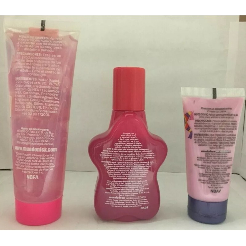 FULLER COSMETICS Dora la exploradora SET 3 PIEZAS SHAMPOO 2