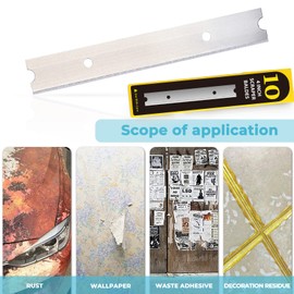 EHDIS 20PCS Replacement Scraper Blades- 4 Inch Scraper Blades, Floor Scrapper Blade, Replacement Razor Blades, Carbon Steel Razor Blades, Paint Scraper Blades, 4'' Scraper Replacement Blades