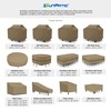 SunPatio Outdoor Patio Sofa Cover, Heavy Duty Deep Seat Sofa