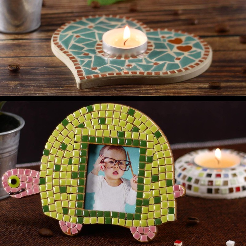 Micro Mosaic Tiles 3/16inch 5x5mm, 1000 pcs, White, WW02