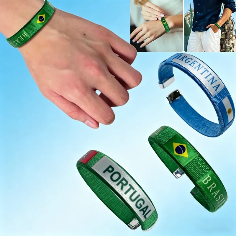 2026 México De La Copa Del Mundo Animando Pulsera-2 Piezas