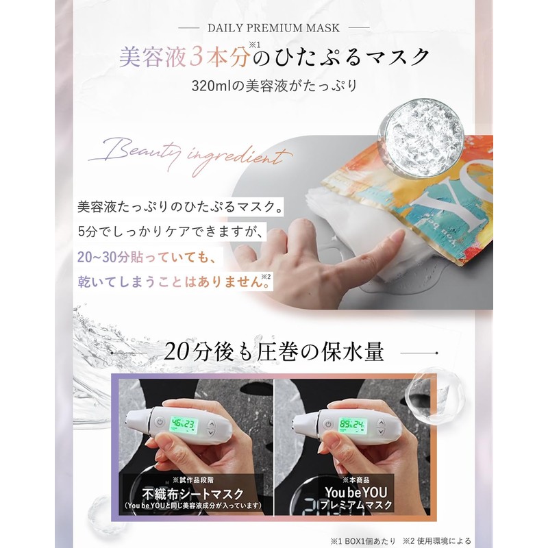 YoubeYOU Face Pack Face Daily Night Mask [100% Lyocell Super