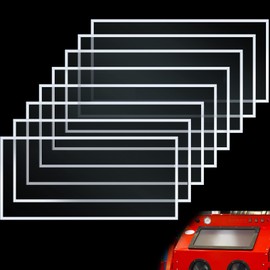 6 Pcs Abrasive Blasting Cabinet Lens Cover Polyester Film Sandblast Cabinet Inner Lens Protector Adhesive Standard Sand Blast Film for Sandblast Replacement, 23 x 11 Inch