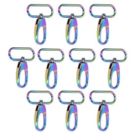 10Pcs Keychain Clasp 38mm Firm Rust Proof Bright Luster Simple Elegant Luggage Accessories