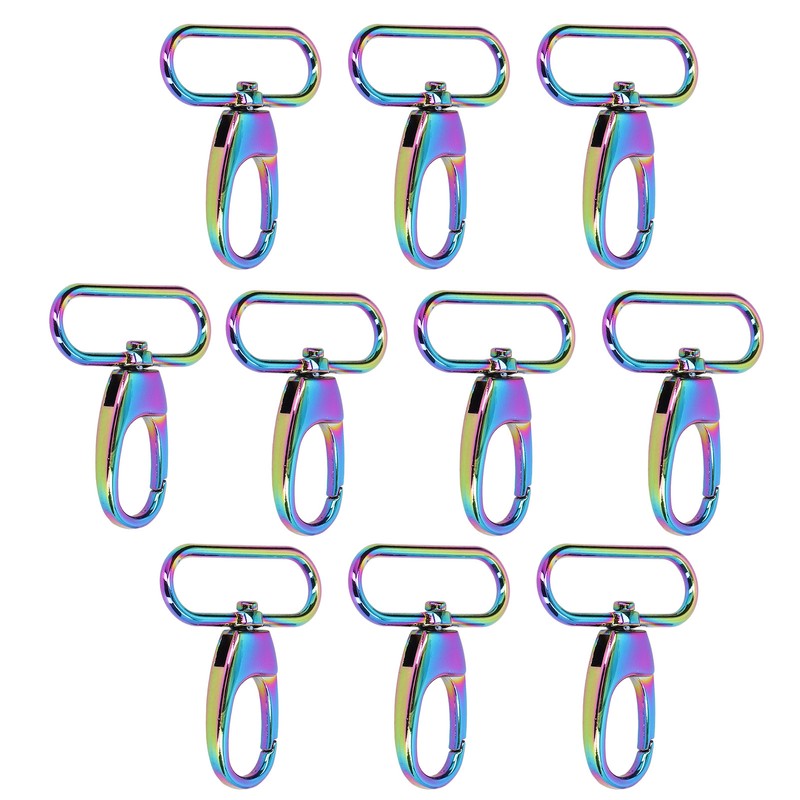 10Pcs Keychain Clasp 38mm Firm Rust Proof Bright Luster Simple