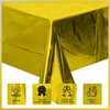 Trimming Shop Gold Foil Tablecloth, 54 x 108 Inch Rectangle
