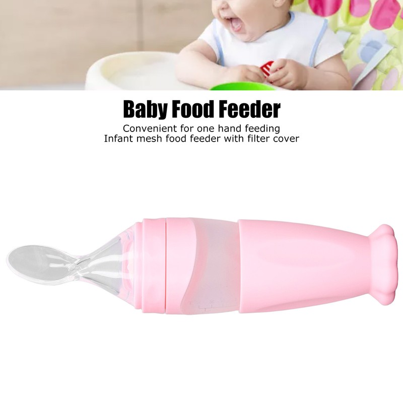 Feeding Bottle Spoon Easy Use Filtration Multipurpose Good Sealing Safety