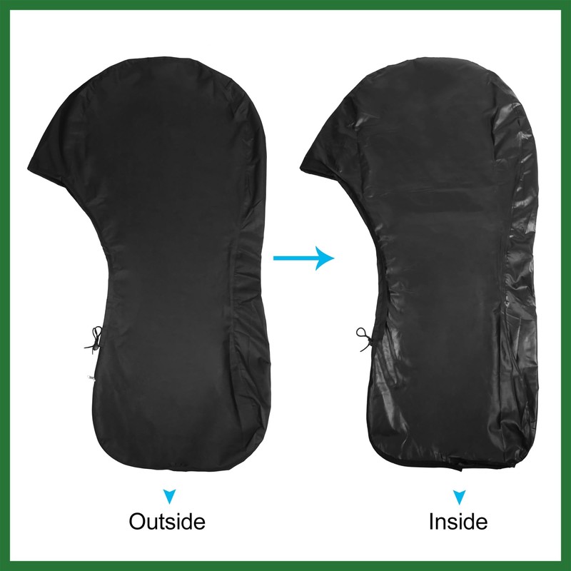 Motoforti 600D Oxford Cloth Motor Full Outboard Boat Engine Cover