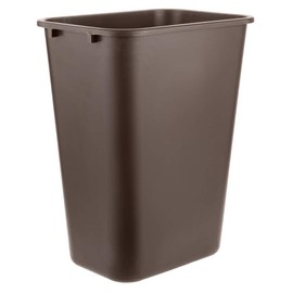 PRO&Family 41 Qt. / 10 Gallon / 38 Liters Brown Rectangular Wastebasket. Trash Bin Kitchen Garbage Can Waste Basket Recycle Bin